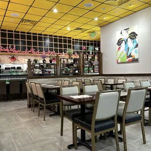 Inside dining area
