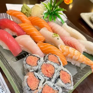 various types of sushi