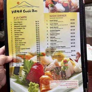 01.19.25 Sushi dinner and a la carte