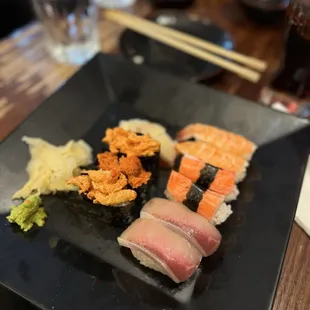 sushi and sashimi, food, sashimi, sushi