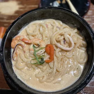 Seafood Creamy Udon
