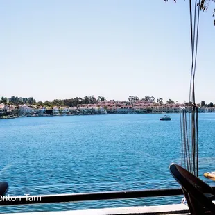 outside in the patio area