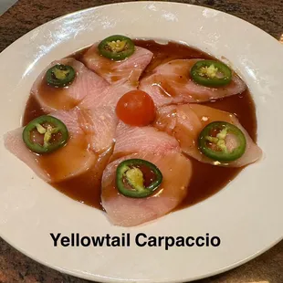 Yellowtail Carpaccio
