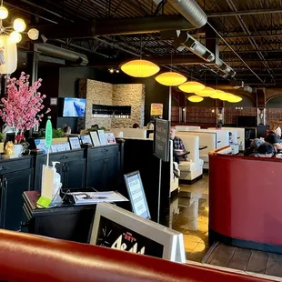 the interior of a restaurant