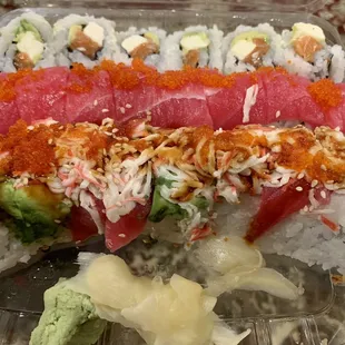 Philadelphia Roll, Red Dragon Roll, Crispy Roll