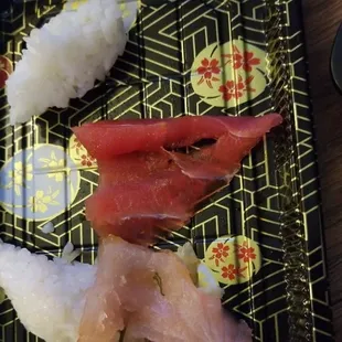 Sashimi that looked like some leftover...