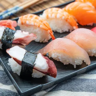 sushi, sashimi, sushi and sashimi, food