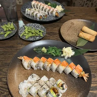 sushi, sashimi, sushi and sashimi, food