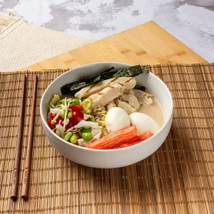 a bowl of ramen