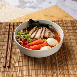 a bowl of ramen