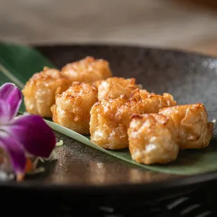 a close up of a plate of food