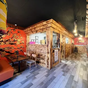 the interior of the restaurant