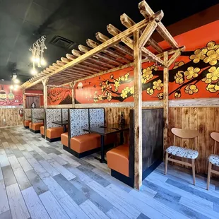 the interior of the restaurant