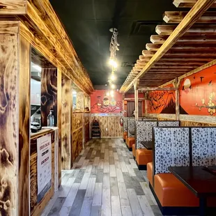 sushi and sashimi, interior