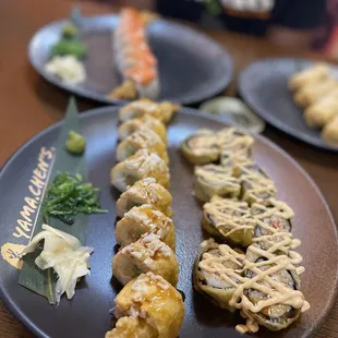 Crazy Volcano Roll and King Crab Roll