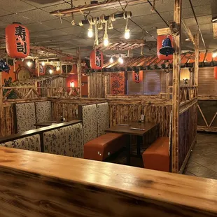 the interior of the restaurant