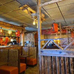 the interior of the restaurant