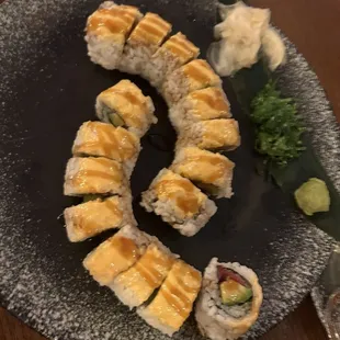 Spicy Tuna Roll and Spicy Shrimp Roll