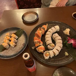 sushi, sashimi, sushi and sashimi, food
