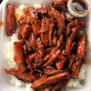 Spicy chicken teriyaki.