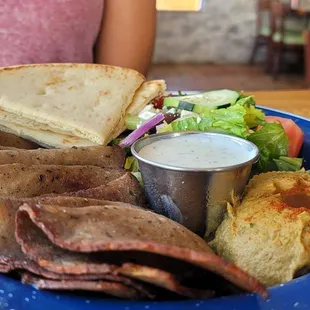 a plate of food