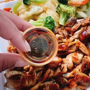 Sauce on the side...perfect!