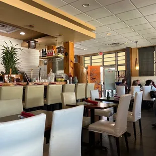 the dining area