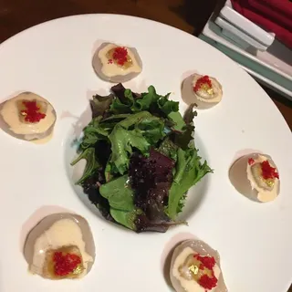 Hokkaido Scallop and Sea Urchin Crudo
