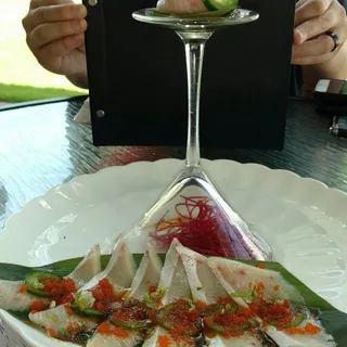 Spicy Hamachi Usuzukuri