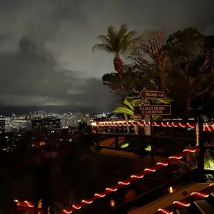 Night views from the restaurant property.