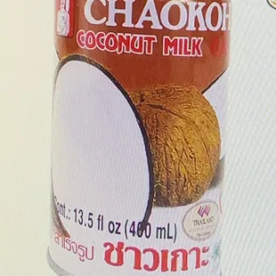 a can of coconut milk