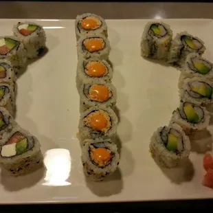 3 Roll Combo $9.99 for the lunch hour every day