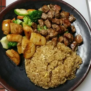 Hibachi Scallops&amp;Steak