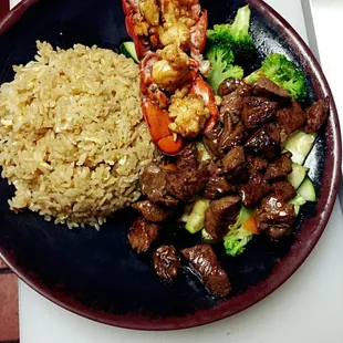 Hibachi Lobster &amp; Filet mignon