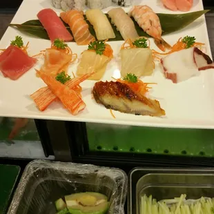 sushi, food, sashimi, sushi and sashimi