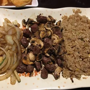 Filet Mignon Hibachi dinner.