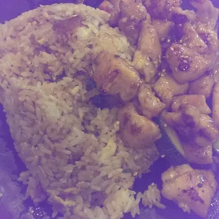 Chicken and fried rice