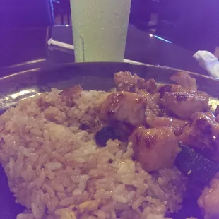 Chicken and fried rice