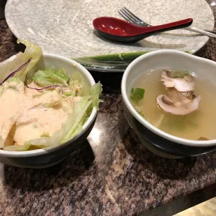 Very disappointing looking salad for such a good looking place. Ginger sauce was good though.