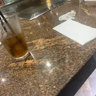 Cleaned my plate and the table :))