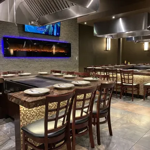 Hibachi dining area