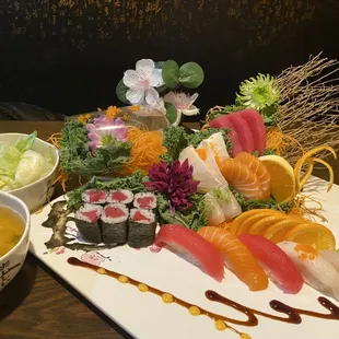 a variety of sushi