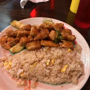 Chicken and shrimp