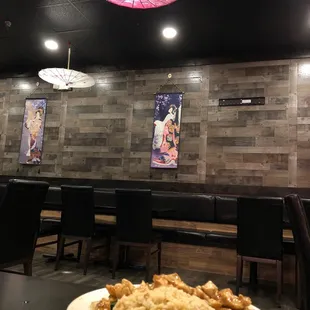 the interior of a restaurant