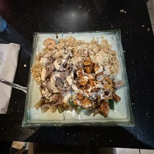 Chicken Teriyaki and Steak