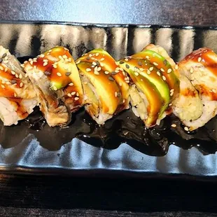 Dragon roll sushi