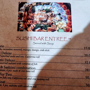 the menu