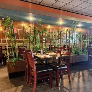 Part of the dining room