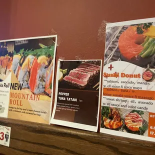 menus