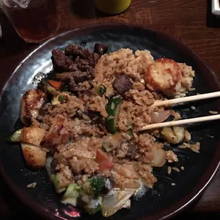 Absolutely delicious &amp; the price was just right!  Hibachi fillet mignon &amp; scallops! 5 stars!